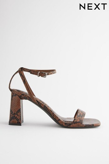 Tan Brown Forever Comfort® Block Heel Sandals (D84034) | £36