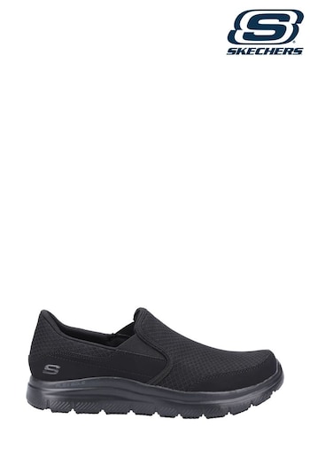 Skechers mooney Black Flex Advantage - McAllen Sr Occupational Mens Shoes (D84040) | £74