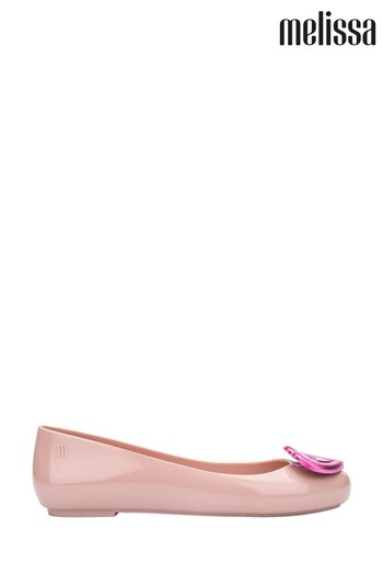 Melissa Pink Sweet Love Duo Heart University Shoes (D84305) | £82