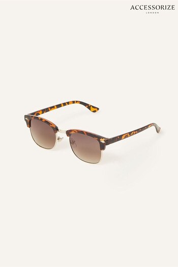 Accessorize Brown Classic Square Tortoiseshell Sunglasses (D84345) | £17
