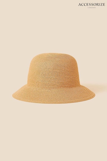 Accessorize Straw Bucket Hat (D84352) | £20