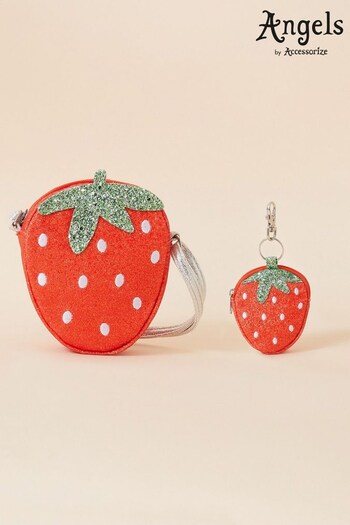 Angels By Accessorize Red Strawberry Bag and Purse Set (D84381) | £16