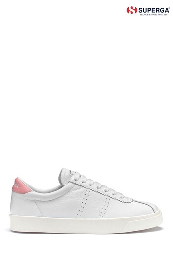 Superga White 2843 Club S Comfort Leather Trainers (D84418) | £85