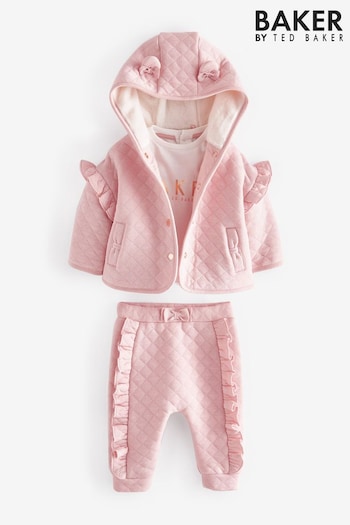 Baker by Ted Baker Pink Quilted 3 Piece Set (D84725) | £45 - £47