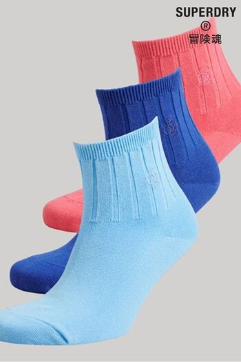 Superdry Natural Unisex Organic Cotton Ankle Socks Pack (D84857) | £20