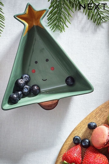 Green Christmas Tree Nibble Bowl (D84885) | £8