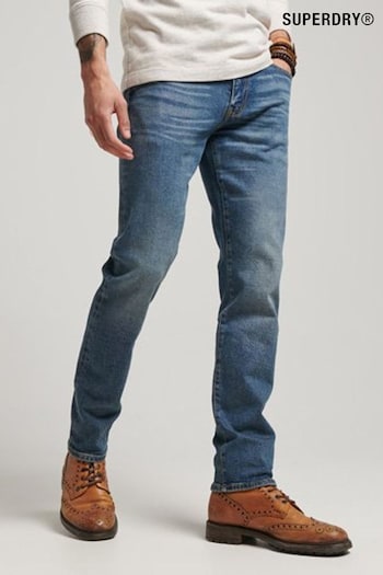 Superdry Light Blue Organic Cotton Merchant Slim Jeans Ermanno (D84923) | £130
