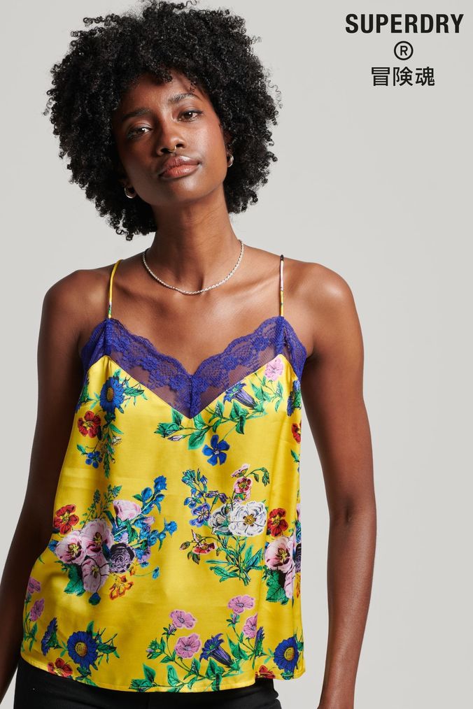 Buy Women s Yellow Strappy Tops Online Next UK