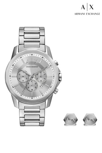 Armani Exchange Gents Silver Tone Watch (D85040) | £219