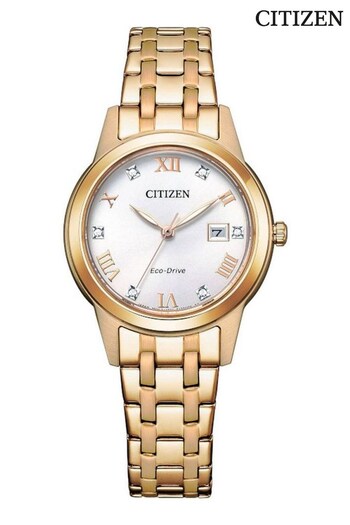 Citizen Ladies SIlver Tone Eco-Drive Bracelet Watch (D85043) | £199