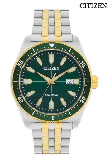 Citizen Gents Silver Tone Eco-Drive Bracelet Watch (D85047) | £269
