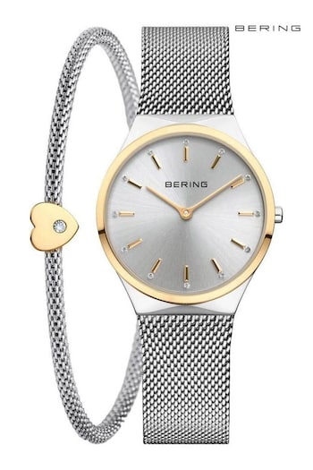 Bering Ladies Silver Tone Classic Gift Watch Set BERING / Watch / Classic / Women / Set (D85101) | £149