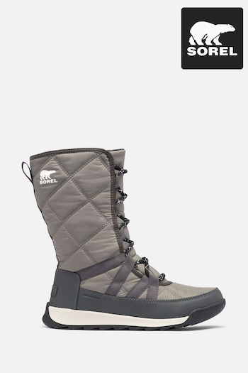 Sorel Grey Whitney Tall Lace-Up Waterproof Boots (D85231) | £135