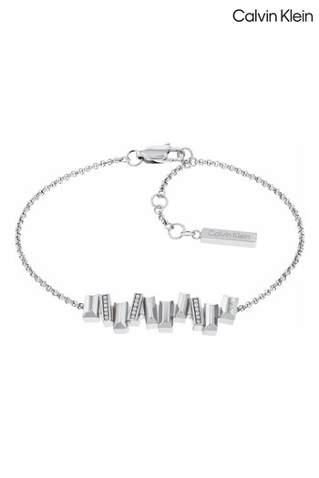 Calvin Klein Ladies Silver Tone Jewellery Luster Bracelet (D85264) | £79
