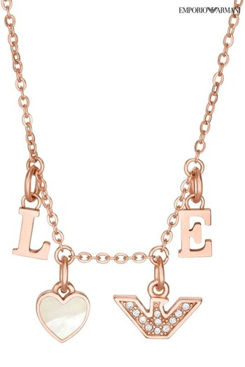 Emporio Armani Ladies Pink Jewellery Necklace (D85267) | £125