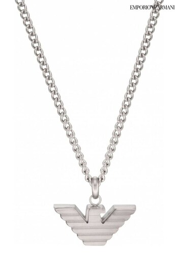 Emporio Armani Gents Silver Tone Jewellery Necklace (D85272) | £115