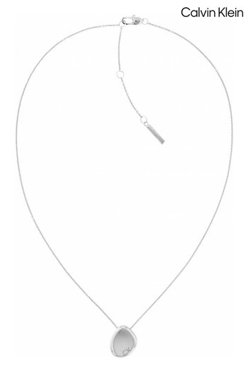 Calvin Klein Ladies Silver Tone Jewellery Enchant Fascinate Necklace (D85308) | £79