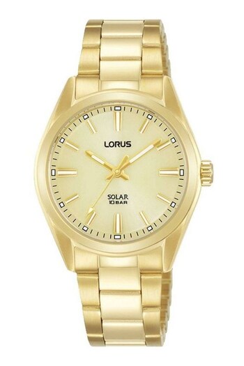 Lorus Ladies Gold Tone Solar Watch (D85523) | £115