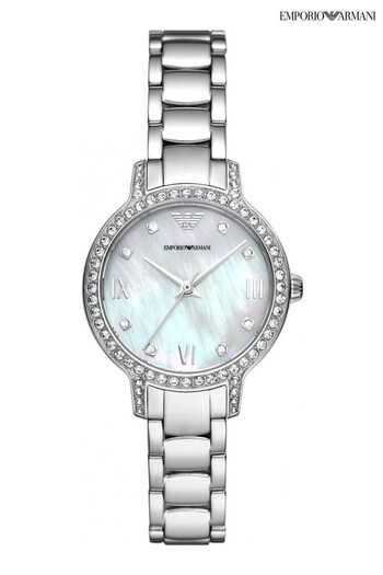 Emporio Armani Silver Tone Ladies Watch (D85559) | £239