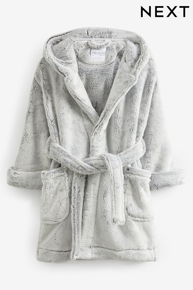 Grey girls shop dressing gown