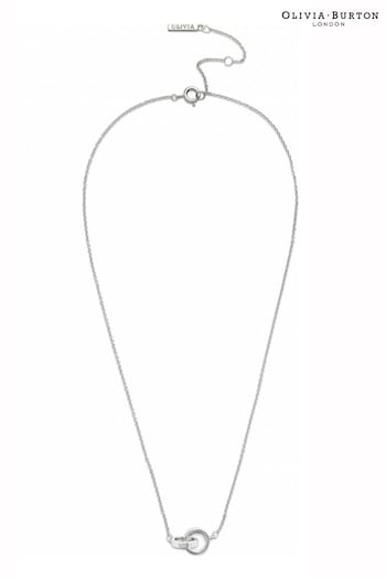 Olivia Burton Jewellery Ladies Silver Tone Interlink Classics Necklace (D85641) | £55