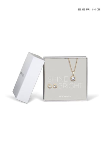 Bering  Ladies Gold Tone Shine Bright Gift Jewellery Set (D85686) | £69