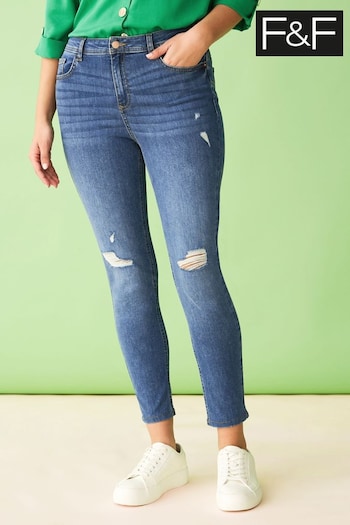 F&F Blue Enhance Skinny Jeans (D85722) | £28