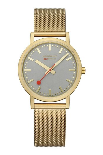 Mondaine Gold Tone Classic IP Watch (D85894) | £219