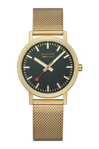 Mondaine Gold Tone Classic IP Watch (D85895) | £219