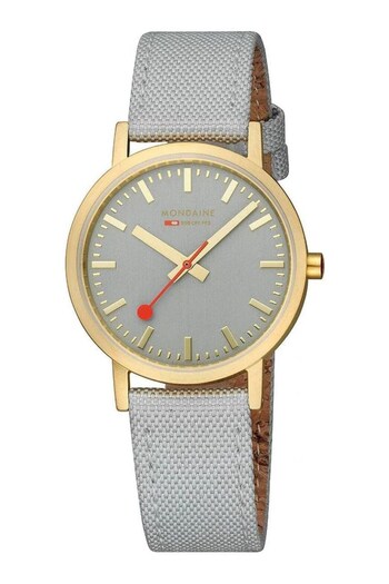 Mondaine Grey Classic IP Watch (D85926) | £209