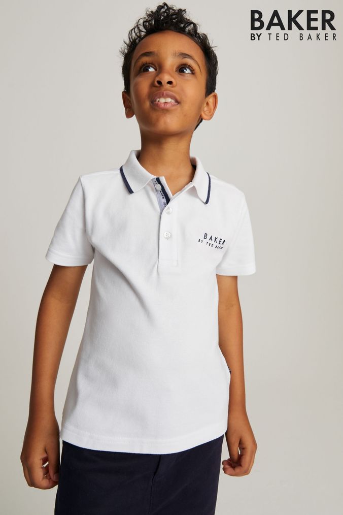 Childrens white deals polo shirts