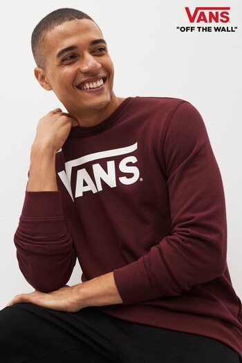 Vans Burgundy Logo Mens Sweatshirt (D85983) | £56