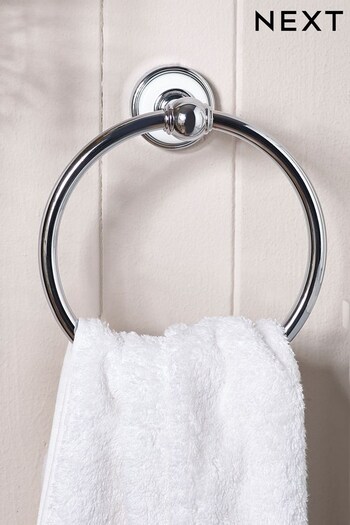 Chrome Hepworth Towel Ring (D86106) | £16