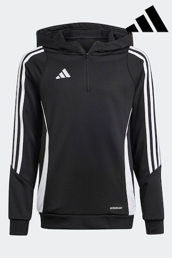 adidas Black/White Hoodie (D86137) | £33