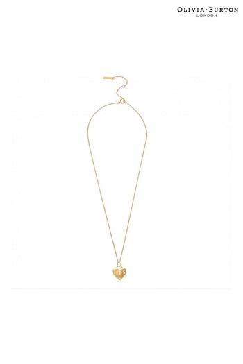 Olivia Burton Jewellery Ladies Gold Tone Screw Heart Stud Classics Necklace (D86289) | £60