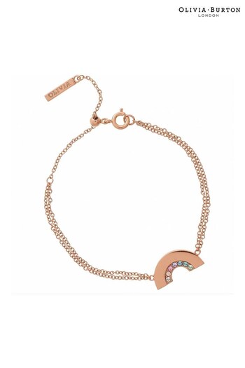 Olivia Burton Jewellery Ladies Pink Rainbow Bracelet (D86292) | £55