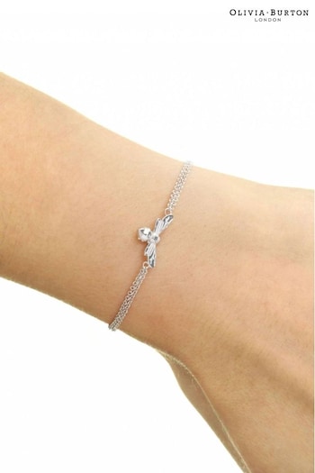 Olivia Burton Jewellery Ladies Silver Tone Lucky Bee Bracelet (D86298) | £45
