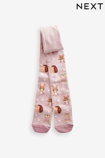 Dusky Pink Cotton Rich Character Tights (D86501) | £5 - £6