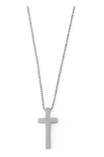 Orelia & Joe Ridged Cross Necklace (D86555) | £35