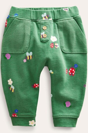 Boden Green Printed Jersey Joggers (D86573) | £17 - £19