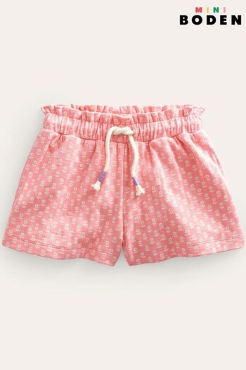 Boden Pink Ruffle Waist Sweat Shorts Aurelio (D86589) | £19 - £21