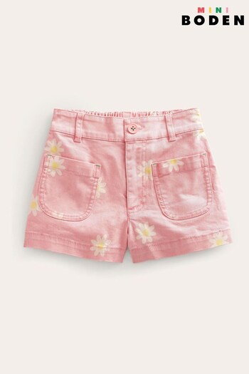 Boden Pink High Waisted Denim Shorts (D86591) | £25 - £29