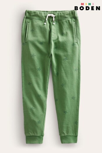 Boden Green Printed Garment Dye Joggers (D86605) | £27 - £31