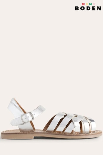 Boden Silver Strappy Sandals (D86626) | £32 - £37