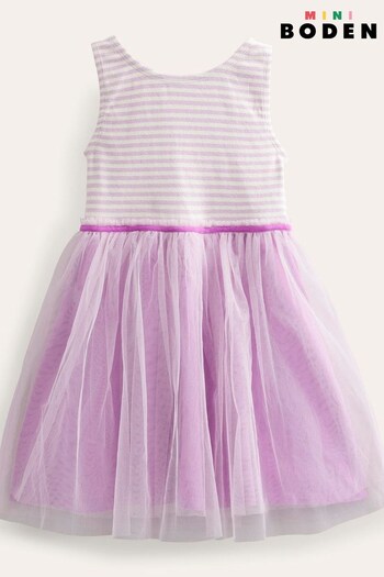 Boden Purple Tulle Jersey Dress (D86641) | £32 - £37