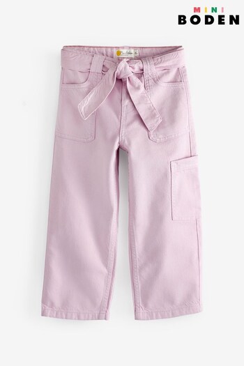Boden Pink Tie Waist Cargo Trousers (D86648) | £32 - £37