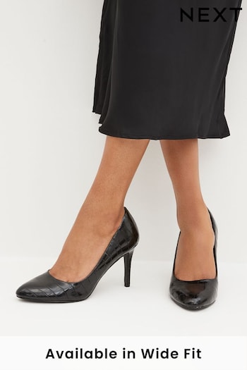 Black Regular/Wide Fit Forever Comfort® Round Toe Court Shoes nis (D86712) | £28