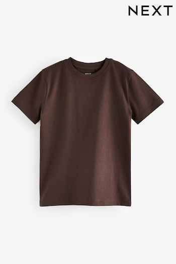Brown Chocolate Cotton Short Sleeve T-Shirt (3-16yrs) (D86788) | £3.50 - £6.50
