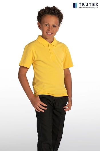 Trutex Yellow School Polo Shirt (D86818) | £11 - £14