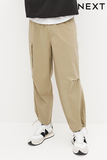 Stone Natural Wide Relaxed Parachute Cargo Trousers Montane (D86920) | £35
